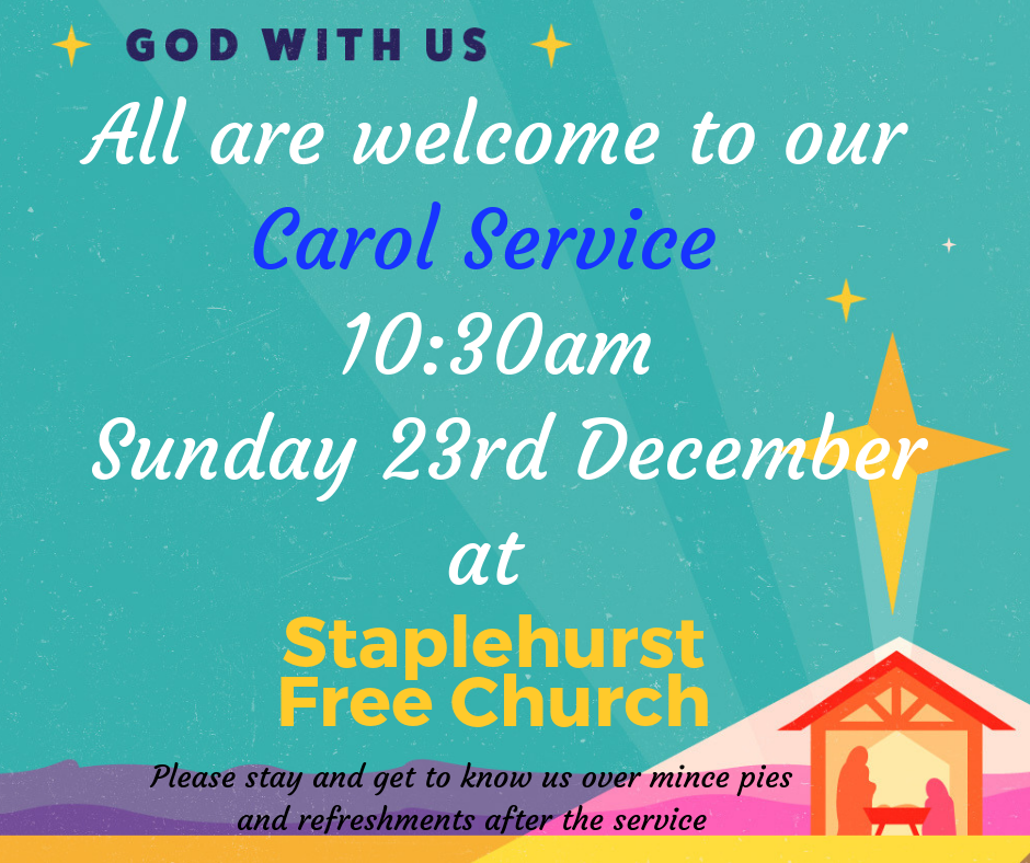 Carol Service 23rd December 10:30am